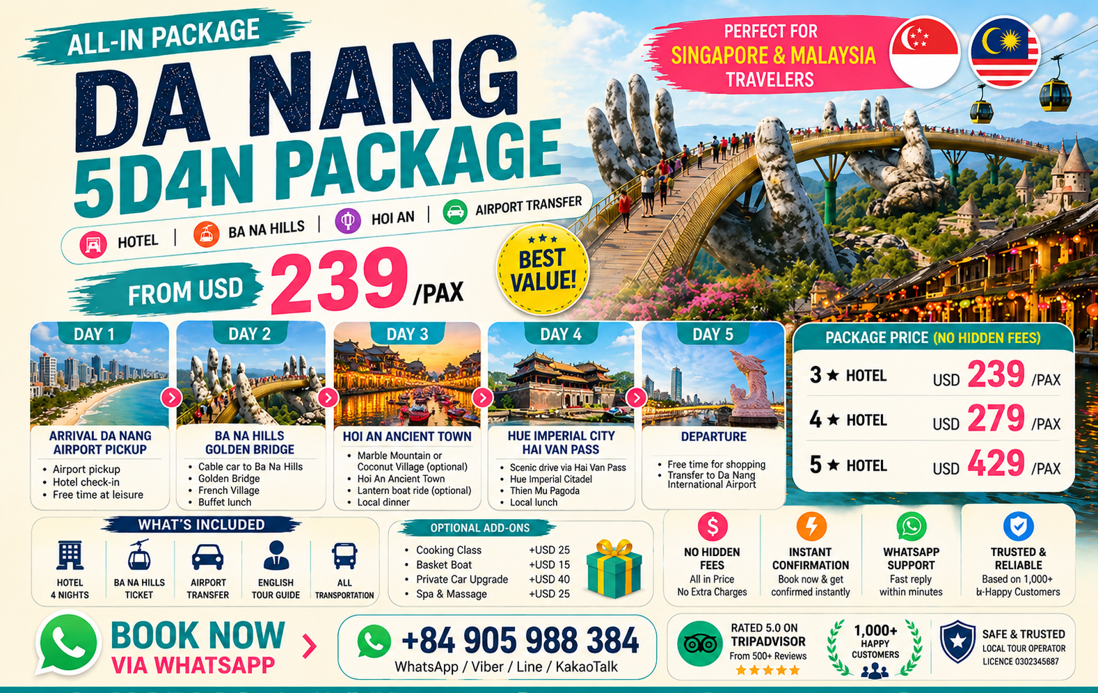 Da Nang 5D4N package da-nang-package-5 days-4 nights